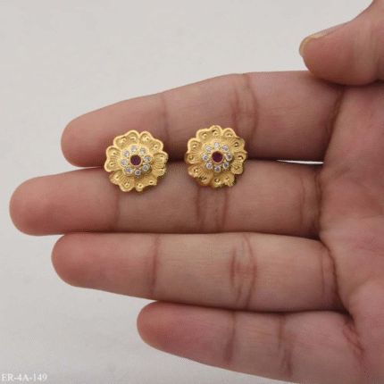 Casual Design Hand-Crafted Design Gold Plated Earrings for Ladies - Style A149